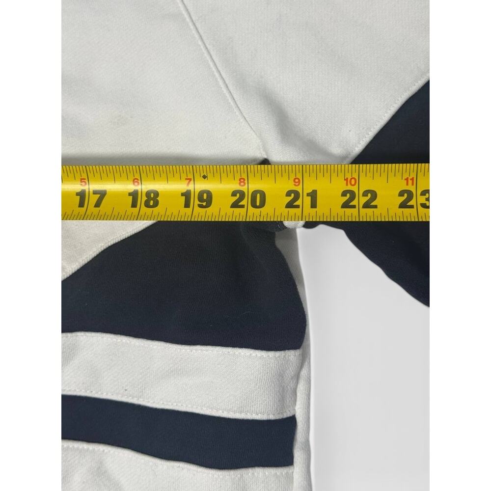 Adidas Originals Trefoil Hoodie Men Medium White Black Big Logo Pullover - Picture 3 of 5